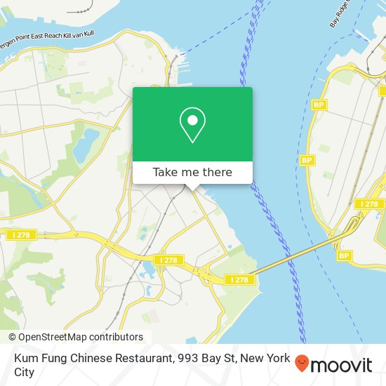 Mapa de Kum Fung Chinese Restaurant, 993 Bay St