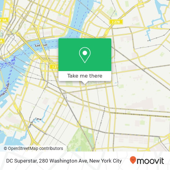 DC Superstar, 280 Washington Ave map