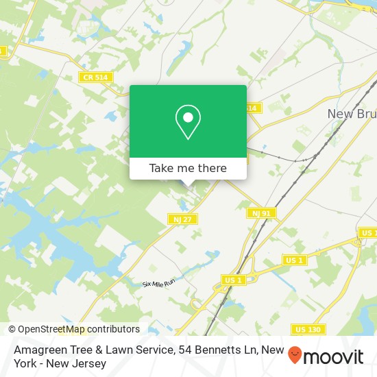 Amagreen Tree & Lawn Service, 54 Bennetts Ln map