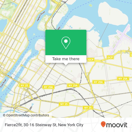 Mapa de Fierce2fit, 30-16 Steinway St