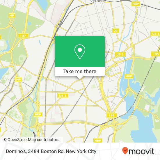 Domino's, 3484 Boston Rd map