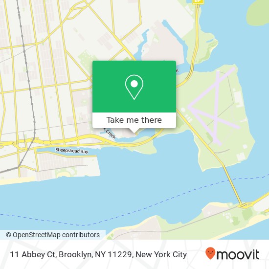 Mapa de 11 Abbey Ct, Brooklyn, NY 11229