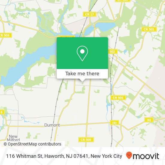 116 Whitman St, Haworth, NJ 07641 map