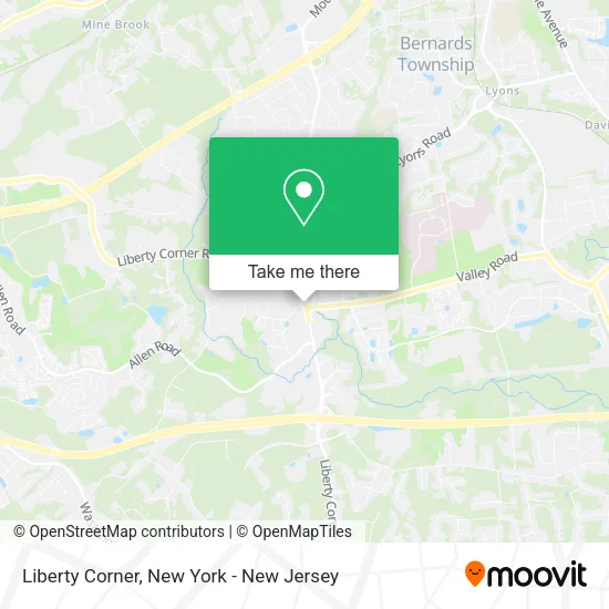 Liberty Corner map