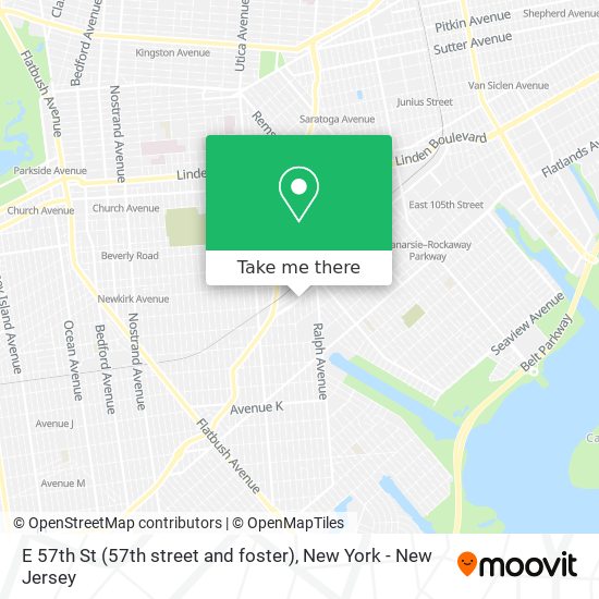 Mapa de E 57th St (57th street and foster)
