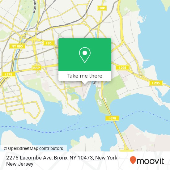 2275 Lacombe Ave, Bronx, NY 10473 map