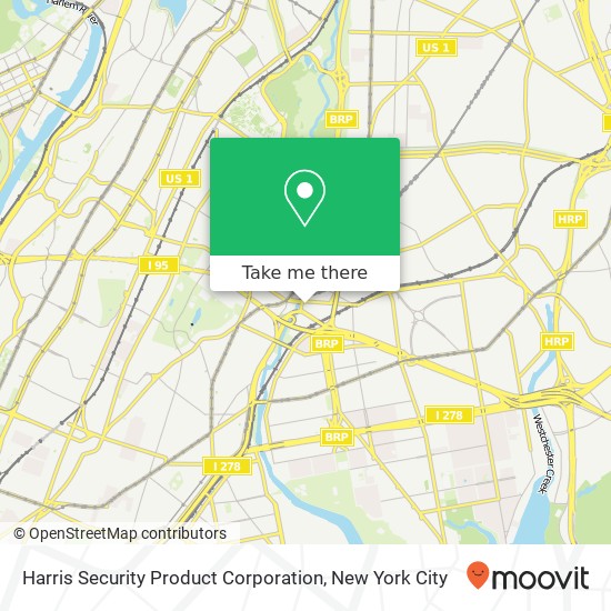 Mapa de Harris Security Product Corporation, 362 Devoe Ave
