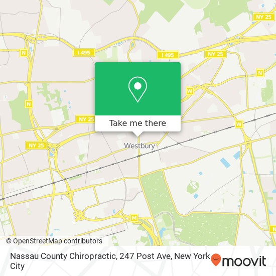 Mapa de Nassau County Chiropractic, 247 Post Ave