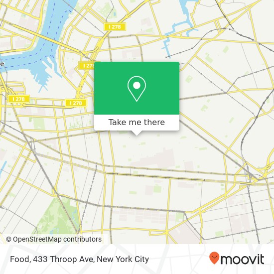 Food, 433 Throop Ave map