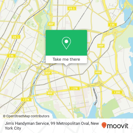 Mapa de Jim's Handyman Service, 99 Metropolitan Oval