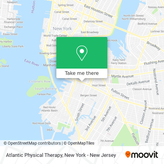 Atlantic Physical Therapy map