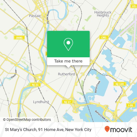 Mapa de St Mary's Church, 91 Home Ave