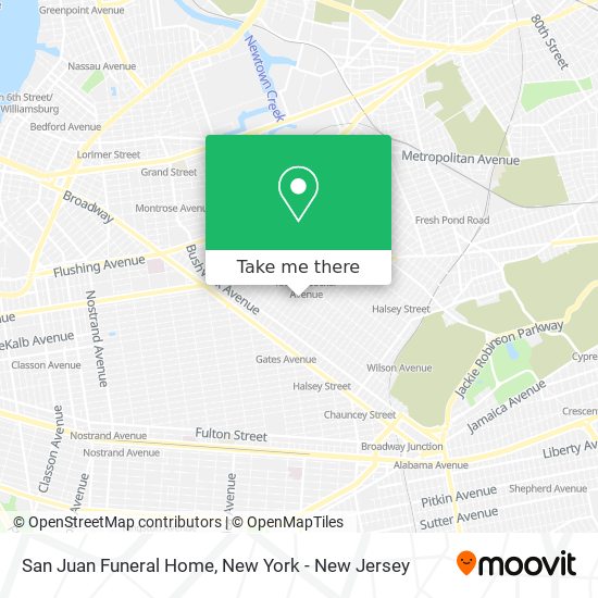 San Juan Funeral Home map