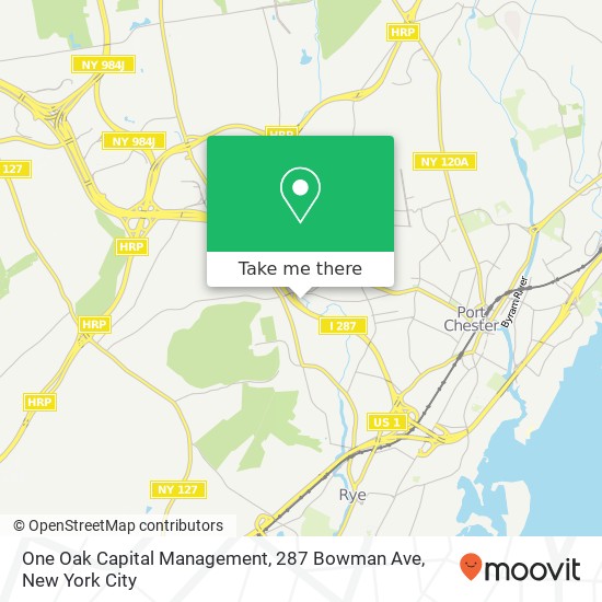 Mapa de One Oak Capital Management, 287 Bowman Ave