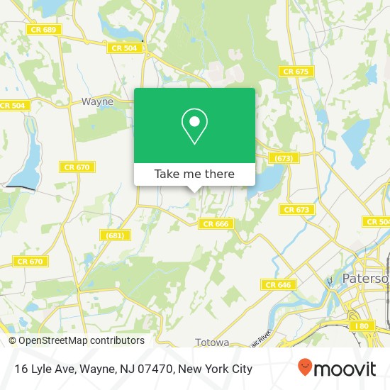 16 Lyle Ave, Wayne, NJ 07470 map