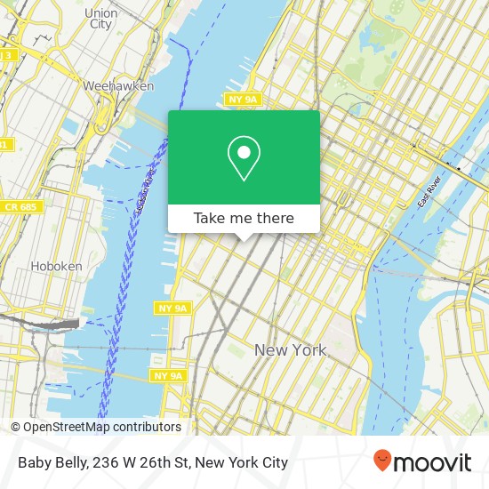 Mapa de Baby Belly, 236 W 26th St