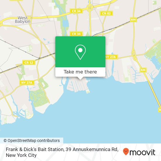 Mapa de Frank & Dick's Bait Station, 39 Annuskemunnica Rd