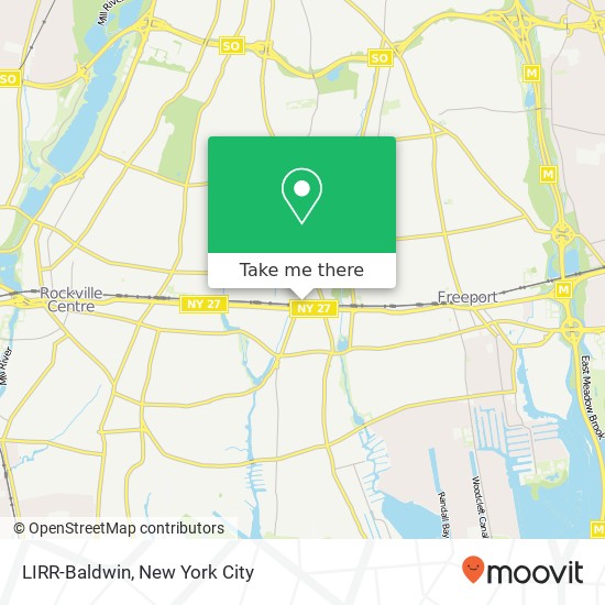 Mapa de LIRR-Baldwin