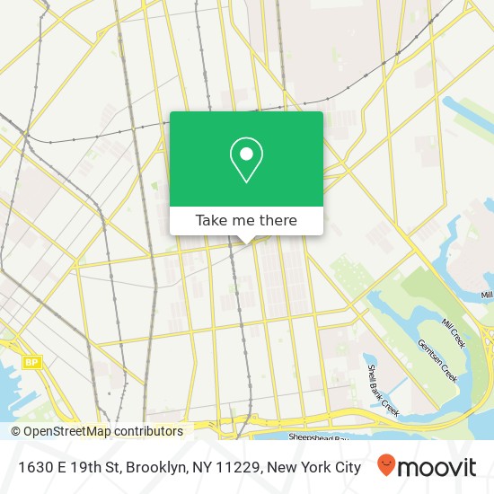1630 E 19th St, Brooklyn, NY 11229 map