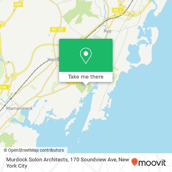 Mapa de Murdock Solon Architects, 170 Soundview Ave