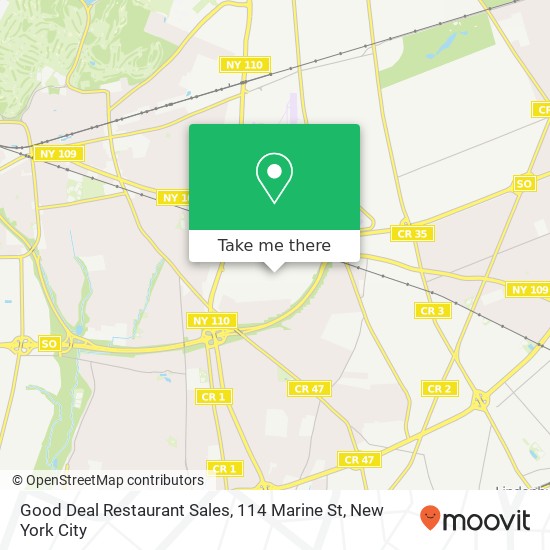 Mapa de Good Deal Restaurant Sales, 114 Marine St