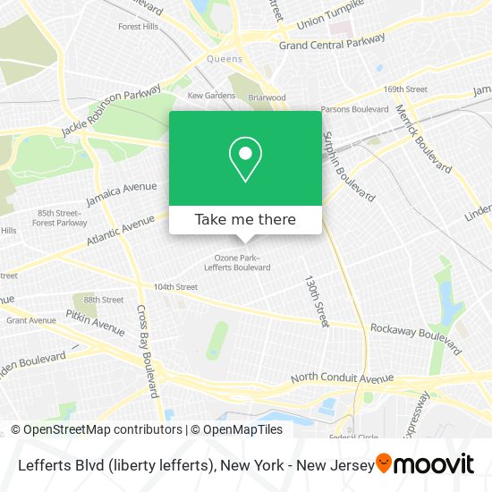 Lefferts Blvd (liberty lefferts) map