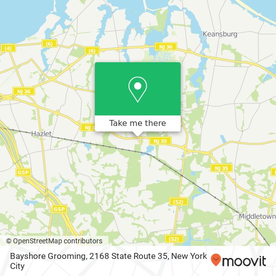 Bayshore Grooming, 2168 State Route 35 map