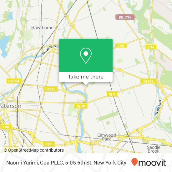 Mapa de Naomi Yarimi, Cpa PLLC, 5-05 6th St