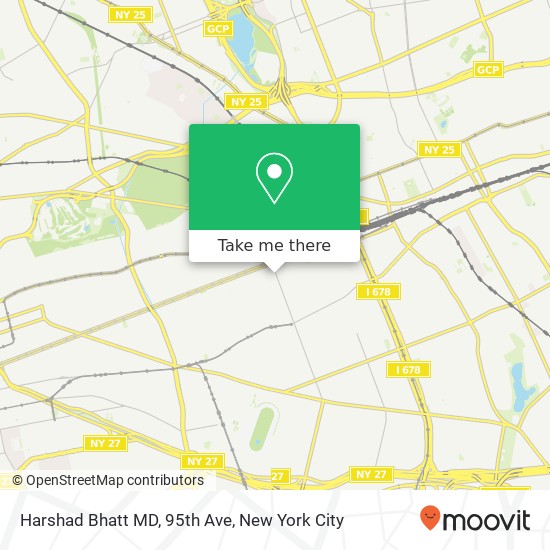 Harshad Bhatt MD, 95th Ave map