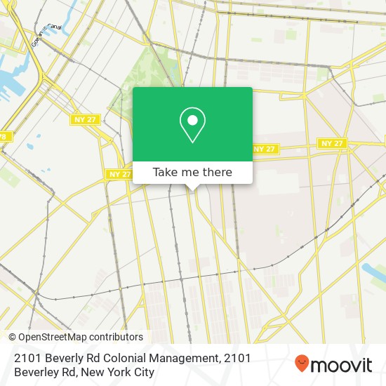 Mapa de 2101 Beverly Rd Colonial Management, 2101 Beverley Rd