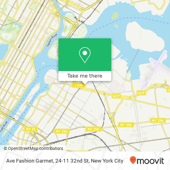 Mapa de Ave Fashion Garmet, 24-11 32nd St