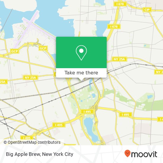 Big Apple Brew map