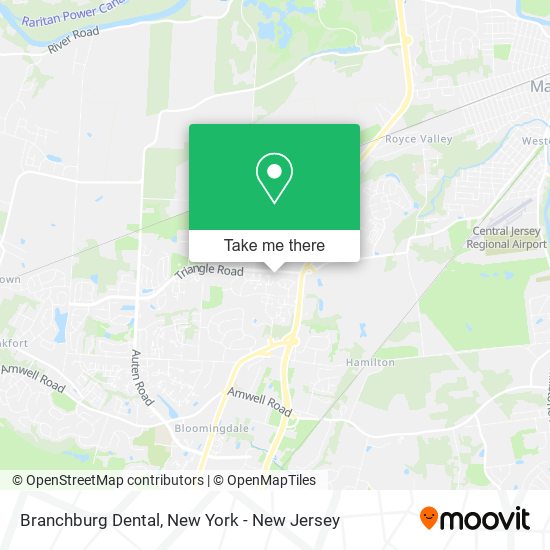 Mapa de Branchburg Dental