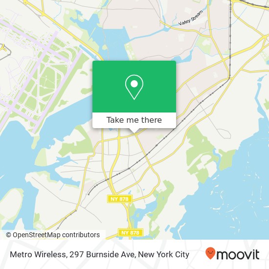 Mapa de Metro Wireless, 297 Burnside Ave