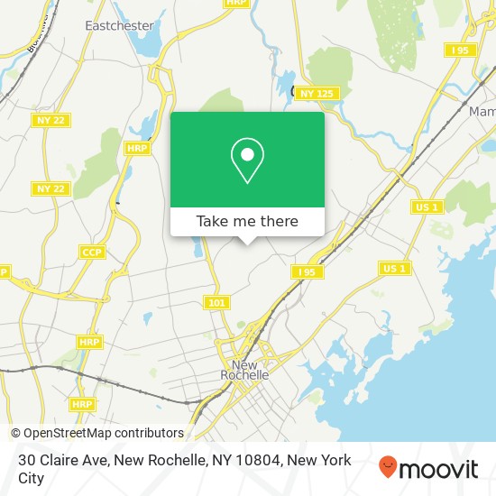 30 Claire Ave, New Rochelle, NY 10804 map