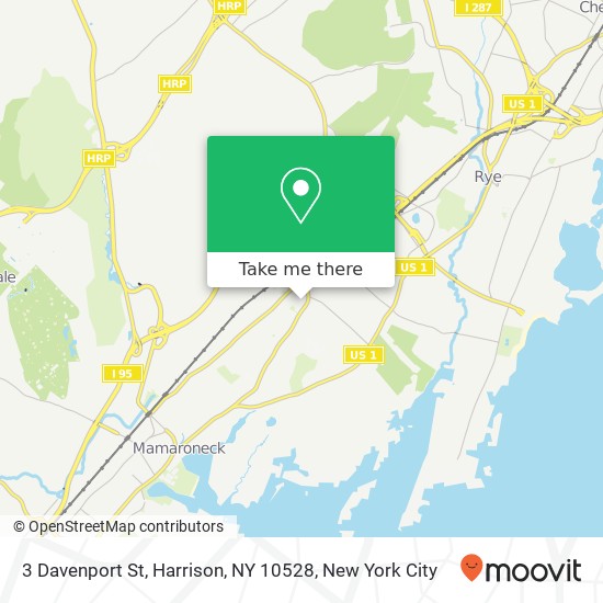 Mapa de 3 Davenport St, Harrison, NY 10528