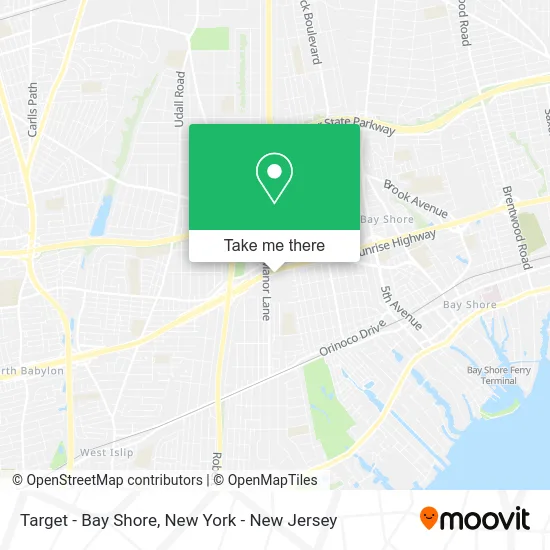 Target - Bay Shore map