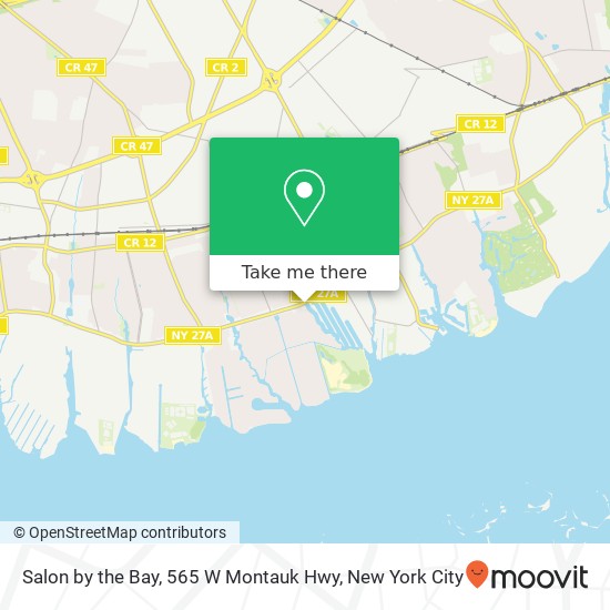 Mapa de Salon by the Bay, 565 W Montauk Hwy