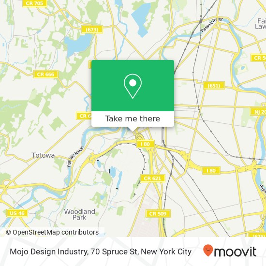 Mapa de Mojo Design Industry, 70 Spruce St