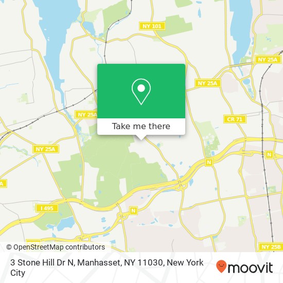 3 Stone Hill Dr N, Manhasset, NY 11030 map