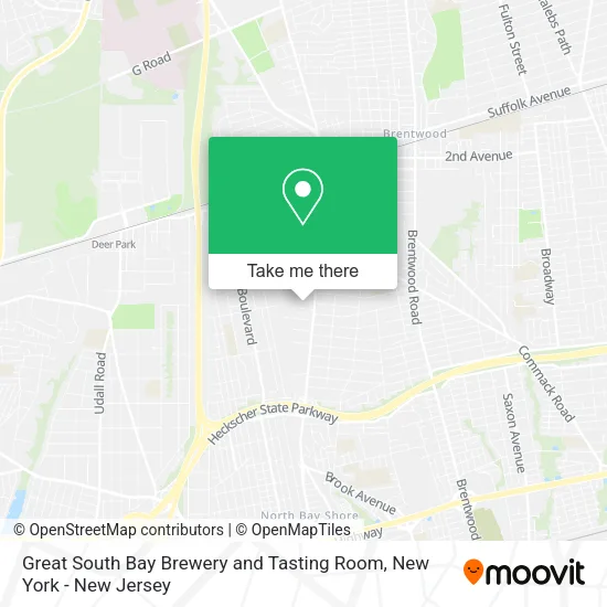 Great South Bay Brewery and Tasting Room map