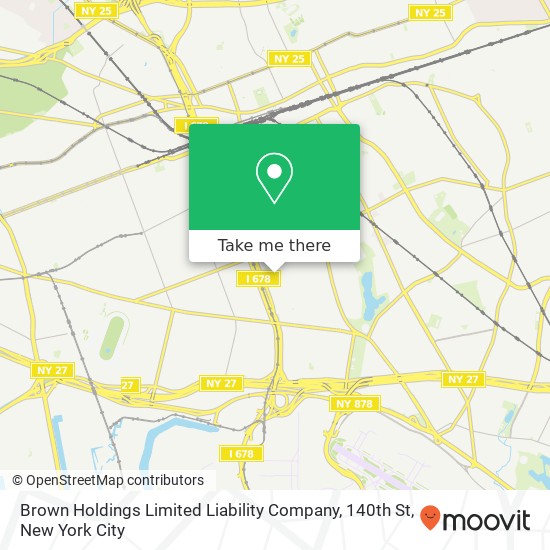 Mapa de Brown Holdings Limited Liability Company, 140th St