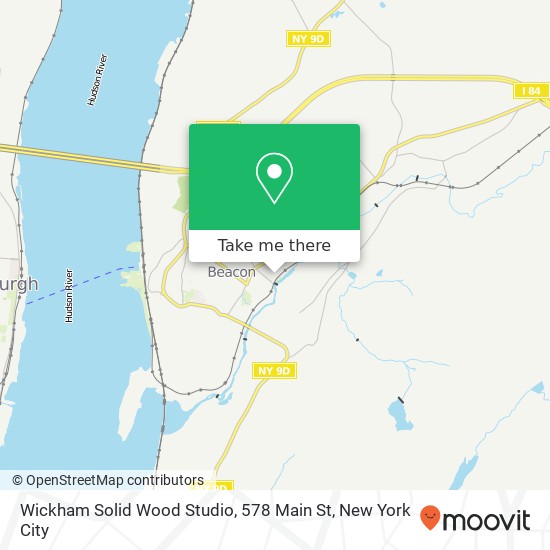 Mapa de Wickham Solid Wood Studio, 578 Main St