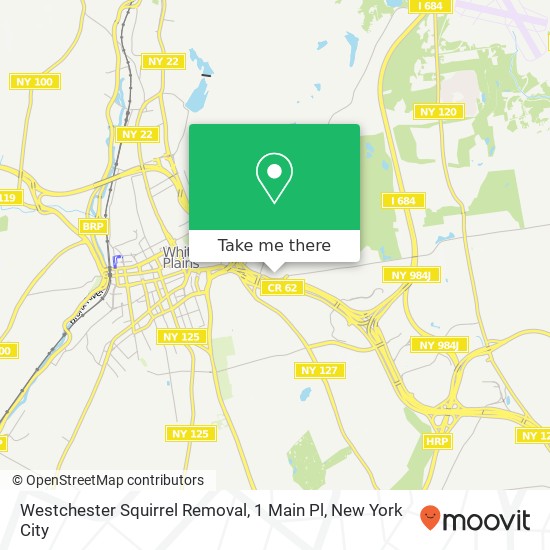 Mapa de Westchester Squirrel Removal, 1 Main Pl