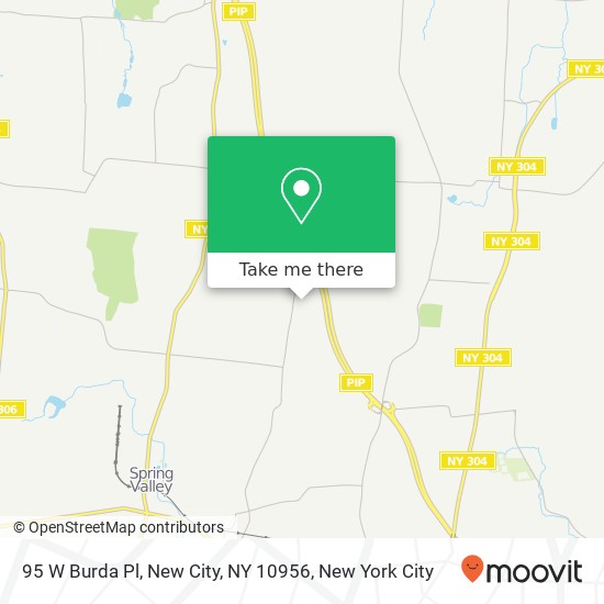 Mapa de 95 W Burda Pl, New City, NY 10956