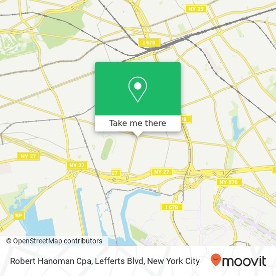 Mapa de Robert Hanoman Cpa, Lefferts Blvd