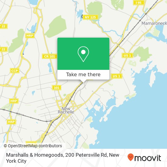 Mapa de Marshalls & Homegoods, 200 Petersville Rd