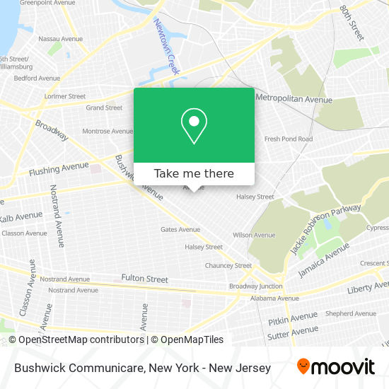 Mapa de Bushwick Communicare