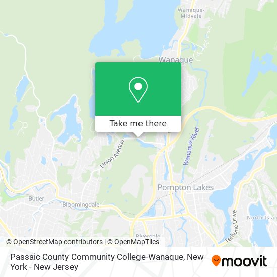 Mapa de Passaic County Community College-Wanaque