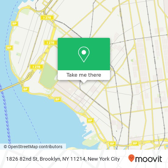 Mapa de 1826 82nd St, Brooklyn, NY 11214